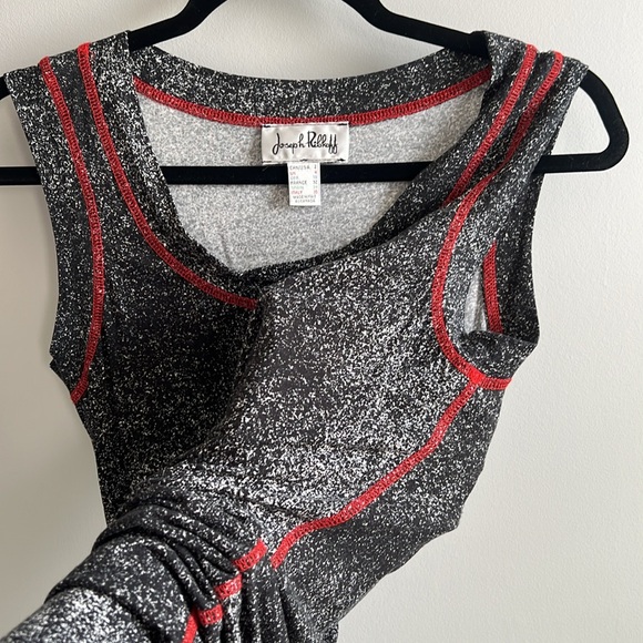 Joseph Ribkoff dress with red stitching - Picture 3 of 5